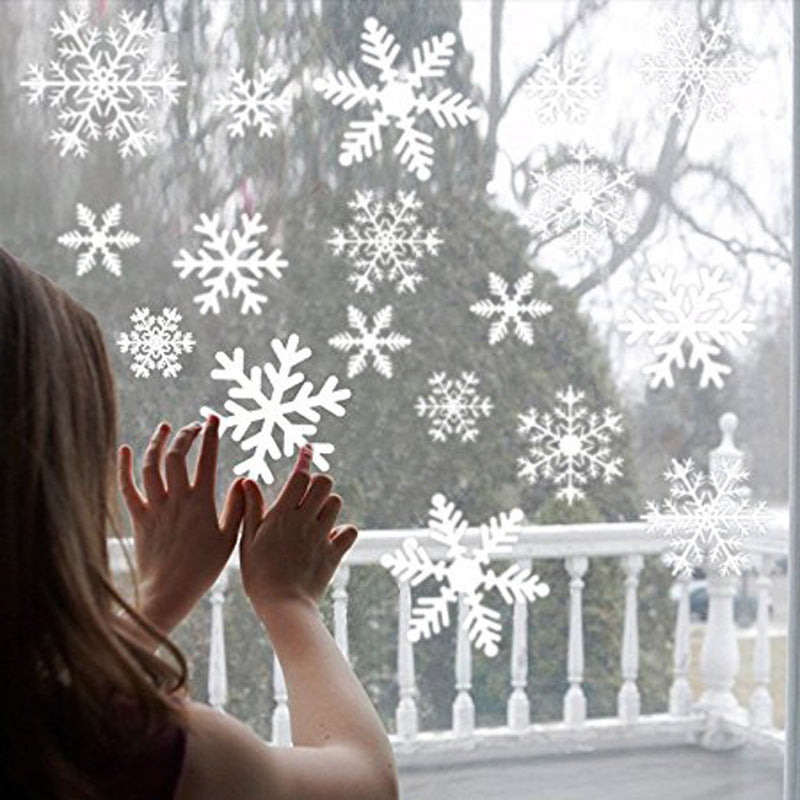 Snowflake Electrostatic Sticker 38 Pcs/Lot