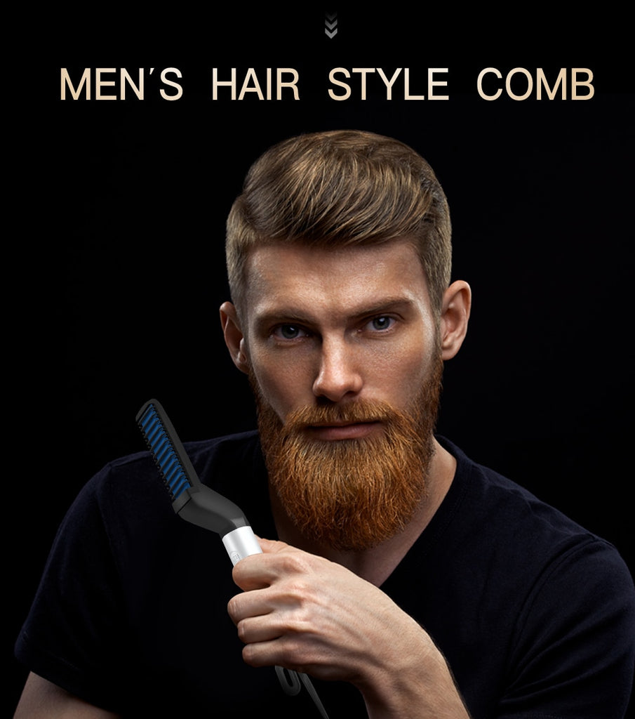 Beard Straightening Hair Comb Brush