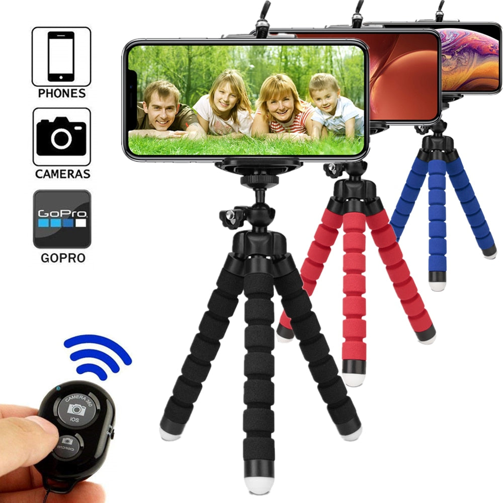 Bluetooth Remote Control Selfie Stick Tripod